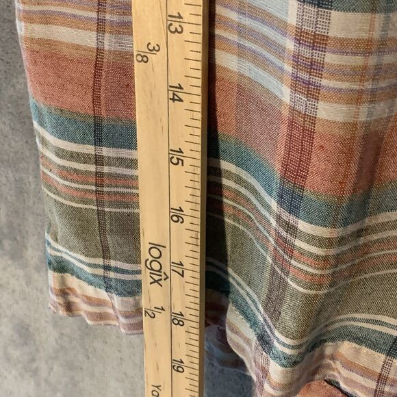 Tommy Bahama Golf Shorts Mens Size 32 Pastel Plaid Stretch Linen Blend Beach - Picture 7 of 11